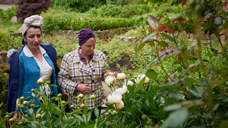Visitors enjoy Benthall Garden in May